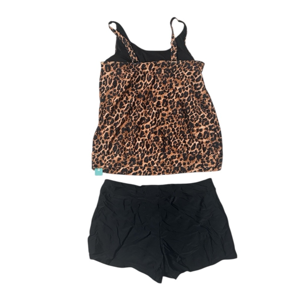 NWT Aqua Eve 2 Piece Leopard Print Swim Set Size L - Picture 9 of 16